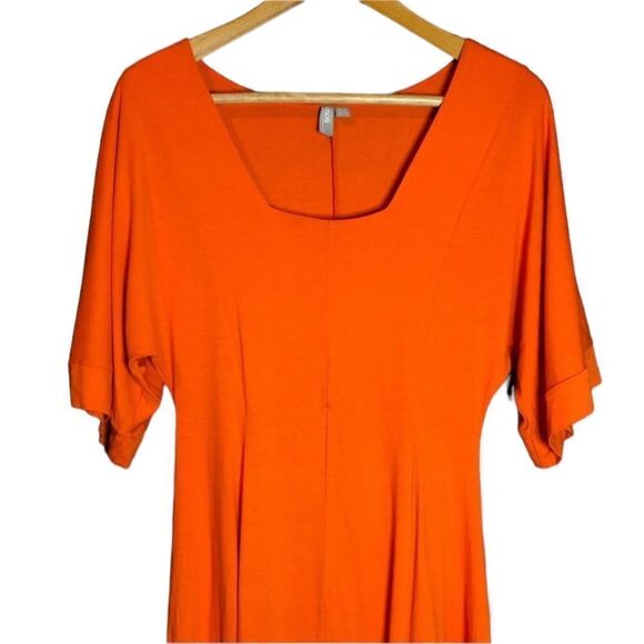 ASOS orange dress with square neck - Picture 2 of 12